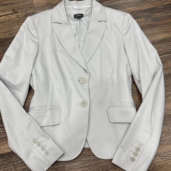 Mexx Light Gray Blazer Jacket - Picture 2 of 5